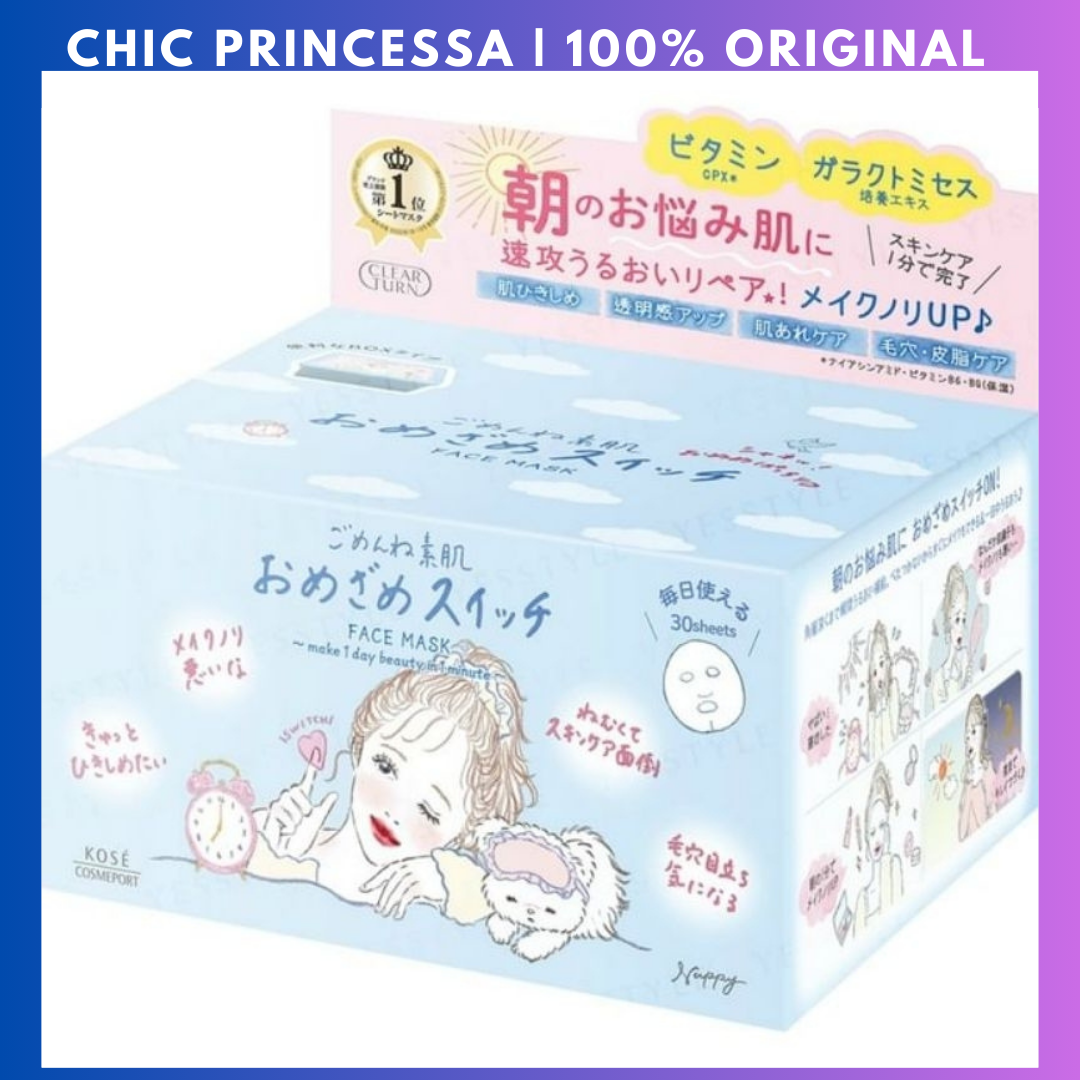 Kose Clear Turn Sorry Bare Skin Omezame Switch Mask
