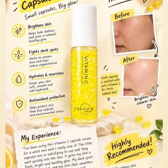 Capsule Serum Premium Vitamin C Brightening Essence Serum 30ml