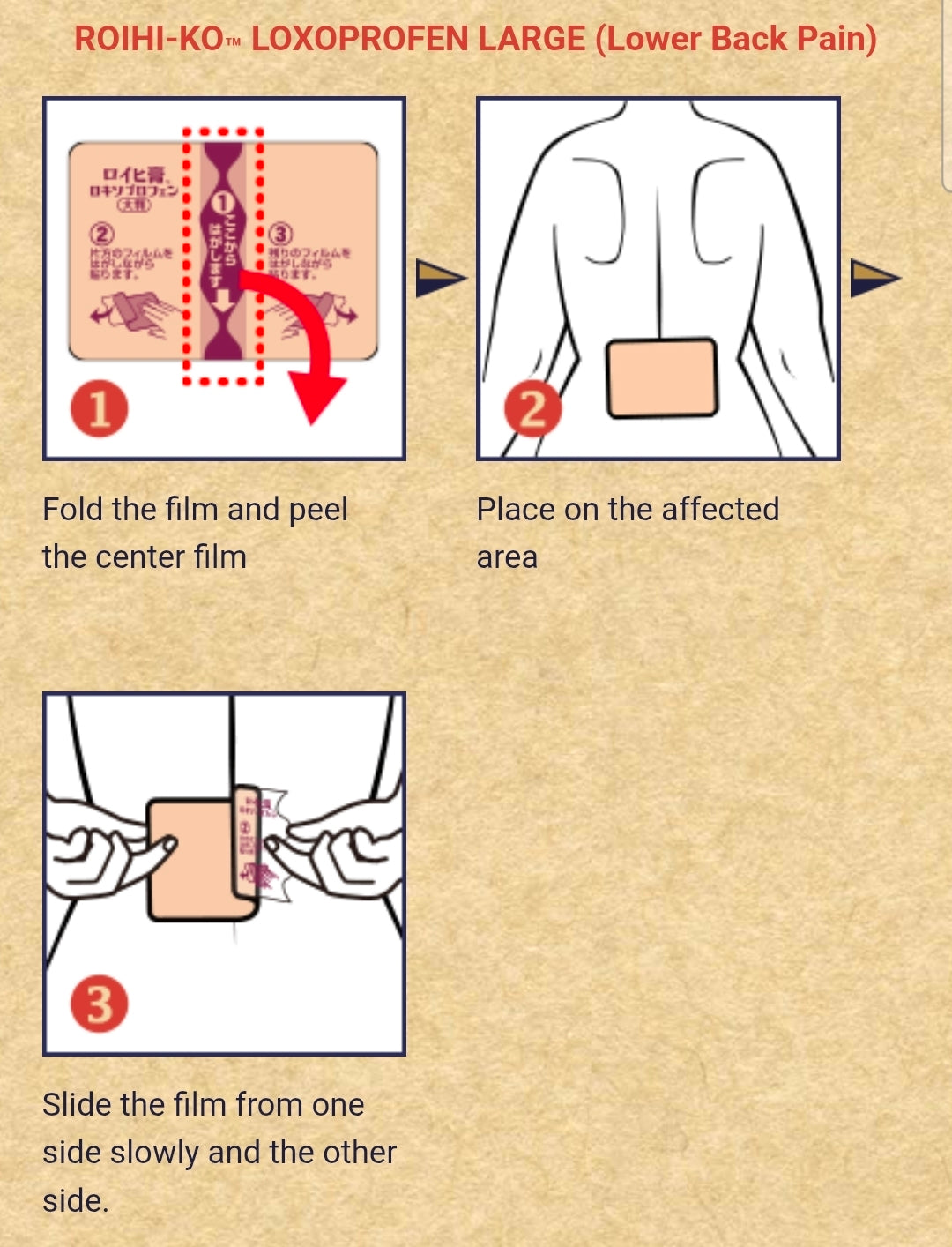 Roiho Tsuboko Loxoprofen 7patch 7x10cm