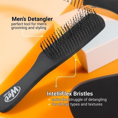 The Wet Brush Men's Detangler Black Leather