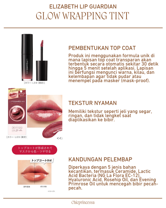 Elizabeth japan Lip Guardian Mellow Wrapping Rouge / Glow Wrapping Tint