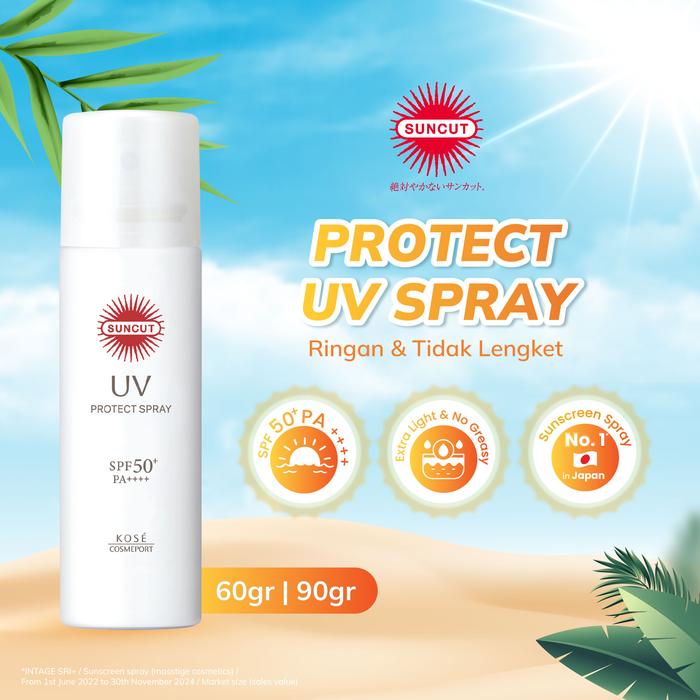 KOSE Suncut Protect UV Spray 60g White