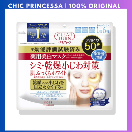 Kose Clear Turn Facial Mask White 50sheets