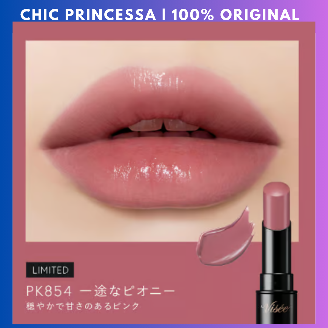 Kose Visee Nenmaku Fake Rouge Lipstick PK854 Devoted Peony