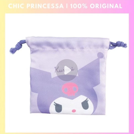 Japanese Kuromi Small Drawstring Pouch