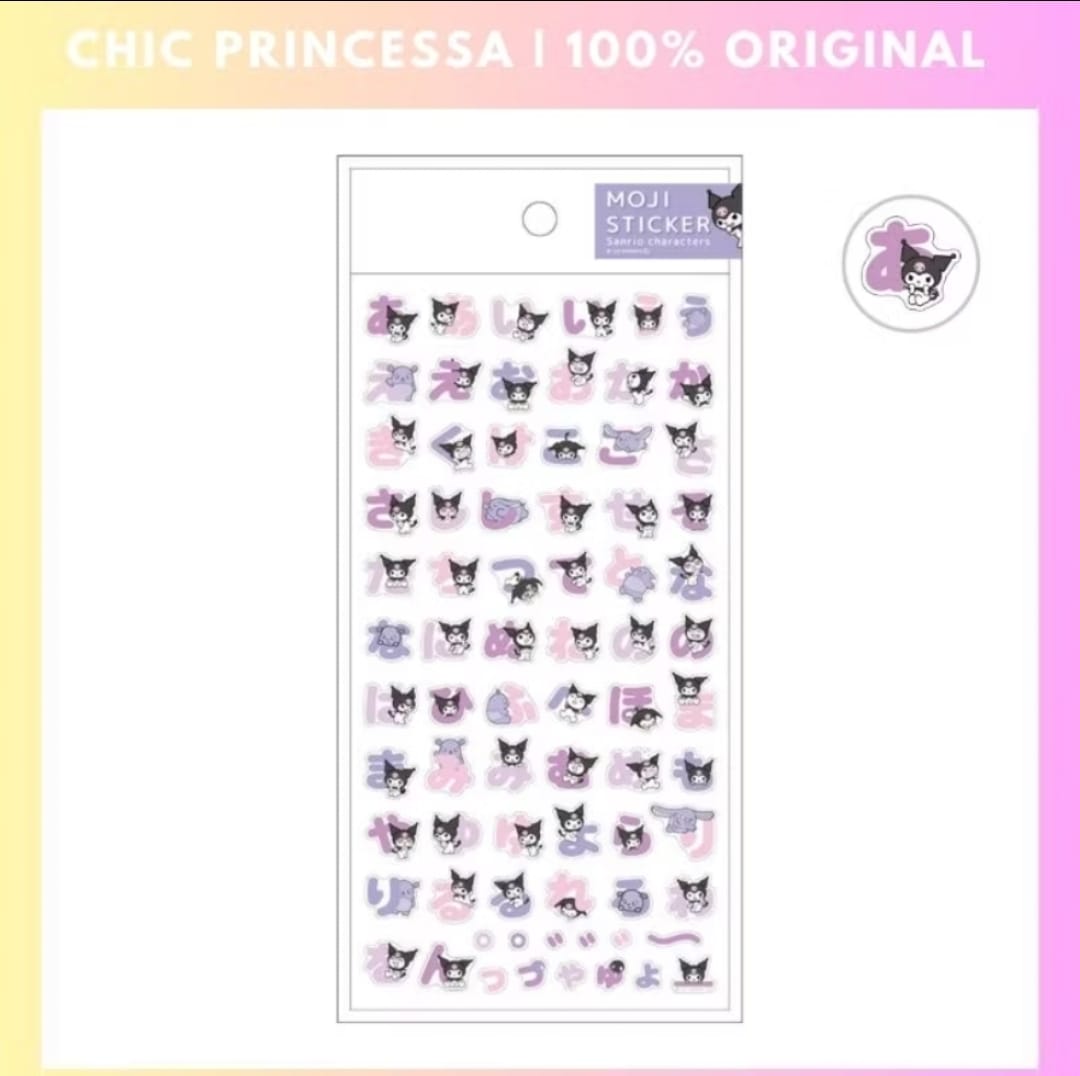Kuromi Moji Kanji Stickers