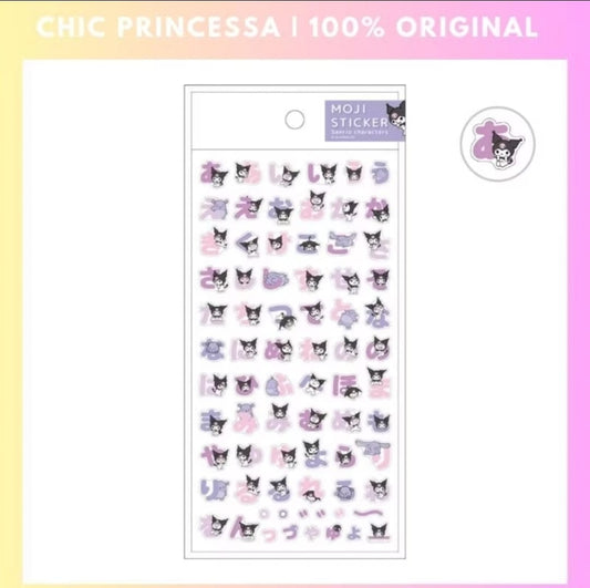 Kuromi Moji Kanji Stickers