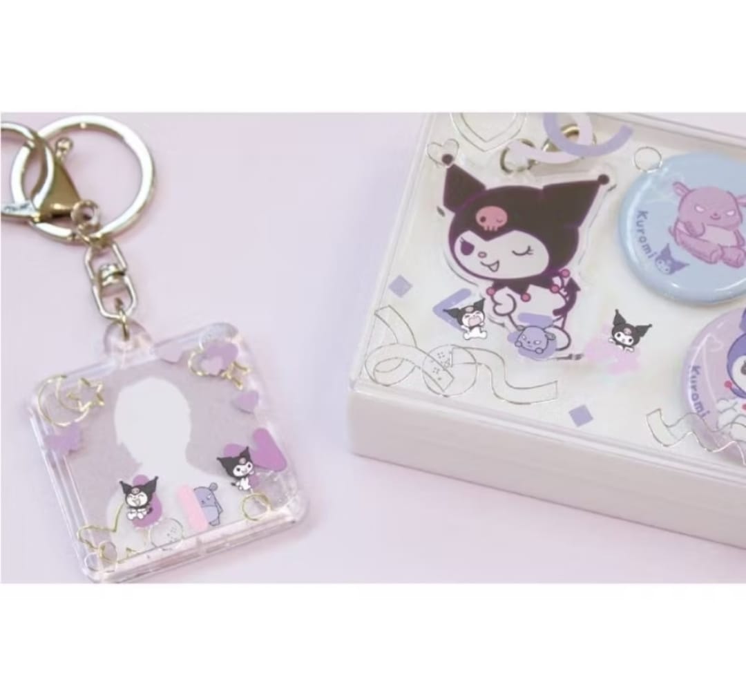 Kuromi Aurora Acrylic Key Holder Bag Charm