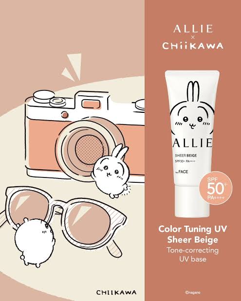 Allie x Chiikawa Sunscreen Limited Edition