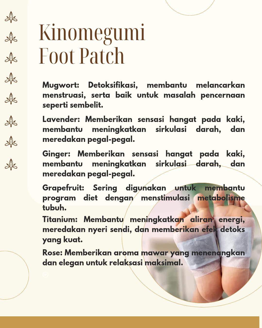 Kinomegumi Detox Foot Patch 1 pair