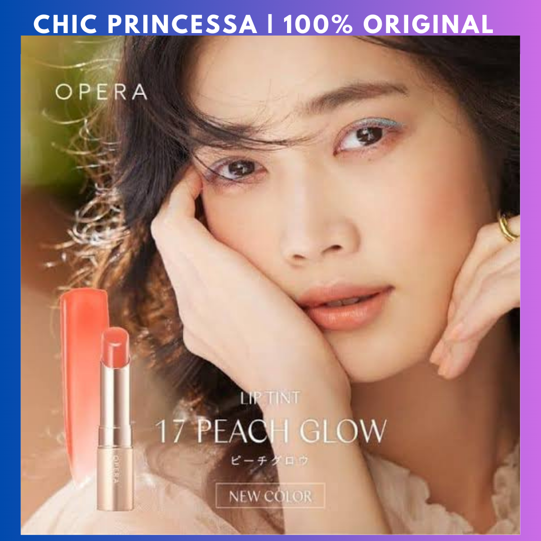 Opera Lip Tint Oil Rouge Lipstick N 17 Peach Glow
