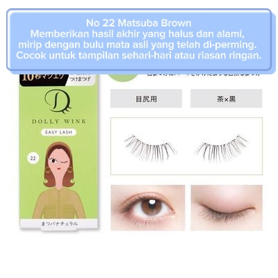 Koji Dollywink Easy Lash No 22 Matsuba Brown