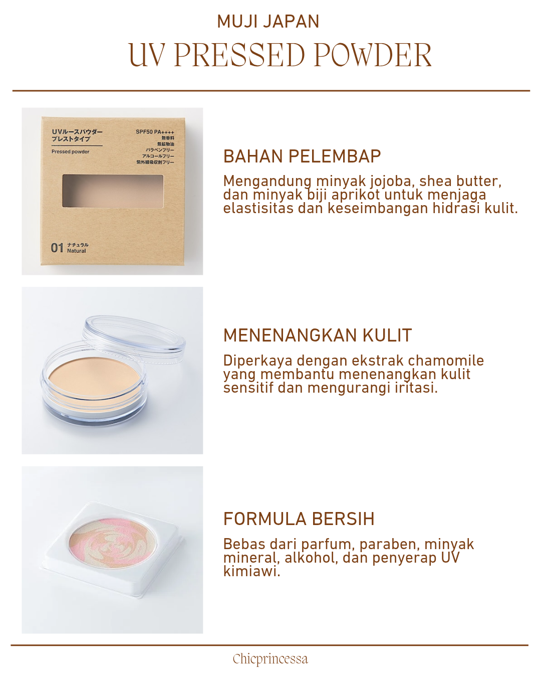 MUJI JAPAN UV Pressed Powder