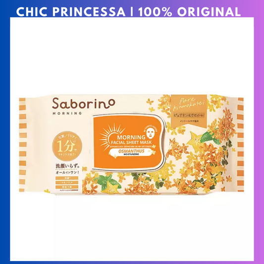 BCL Saborino x Wonder Honey Limited Good Morning Face Mask 28 sheets - Osmanthus Scent