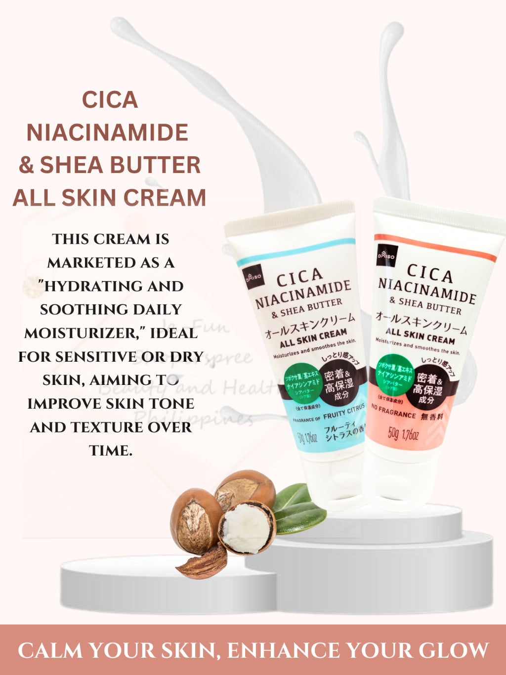 Daiso Cica Niacinamide All Skin Cream 50gr