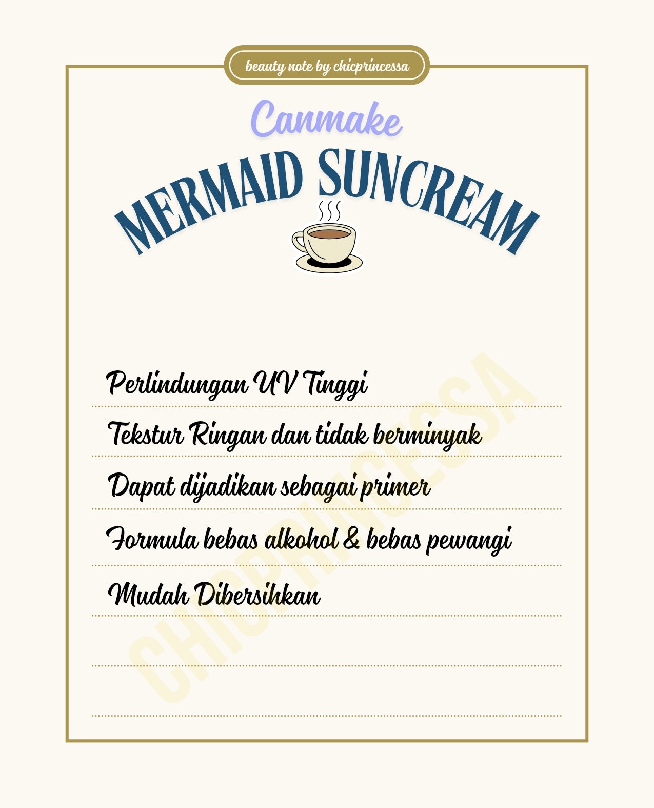 CANMAKE Mermaid Skin Gel UV Moisturizing Sunscreen SPF50+ PA