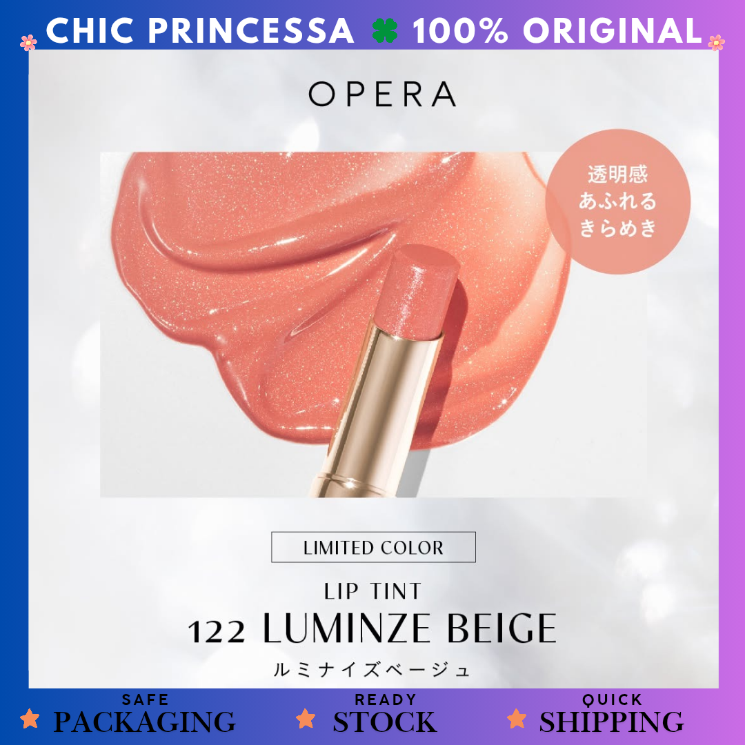 Opera Lip Tint Oil Rouge Lipstick 122 Luminze Beige