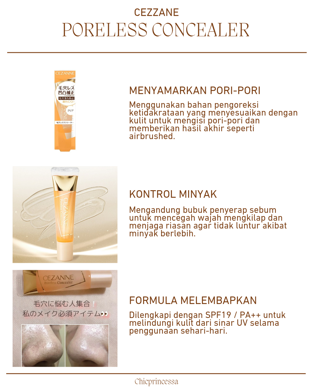 Cezanne Japan Poreless Concealer