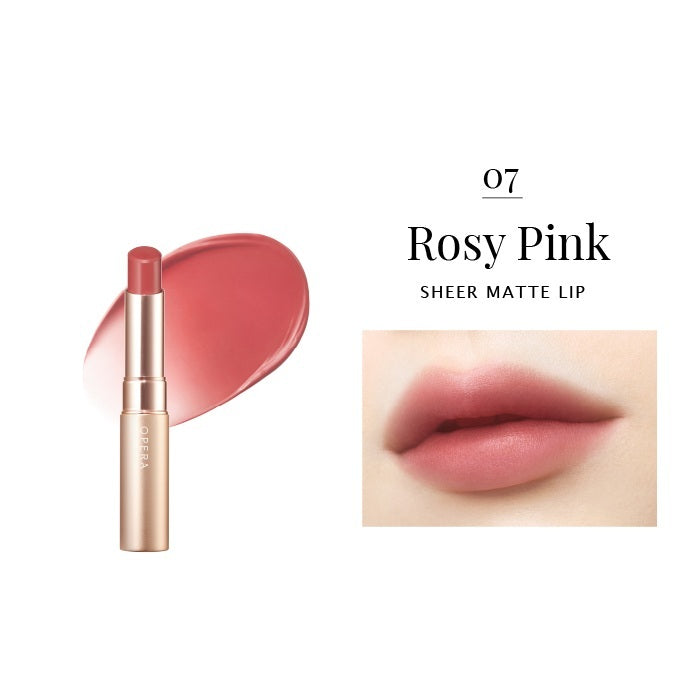 Opera Sheer Matte Lipstick #7 Rose Pink