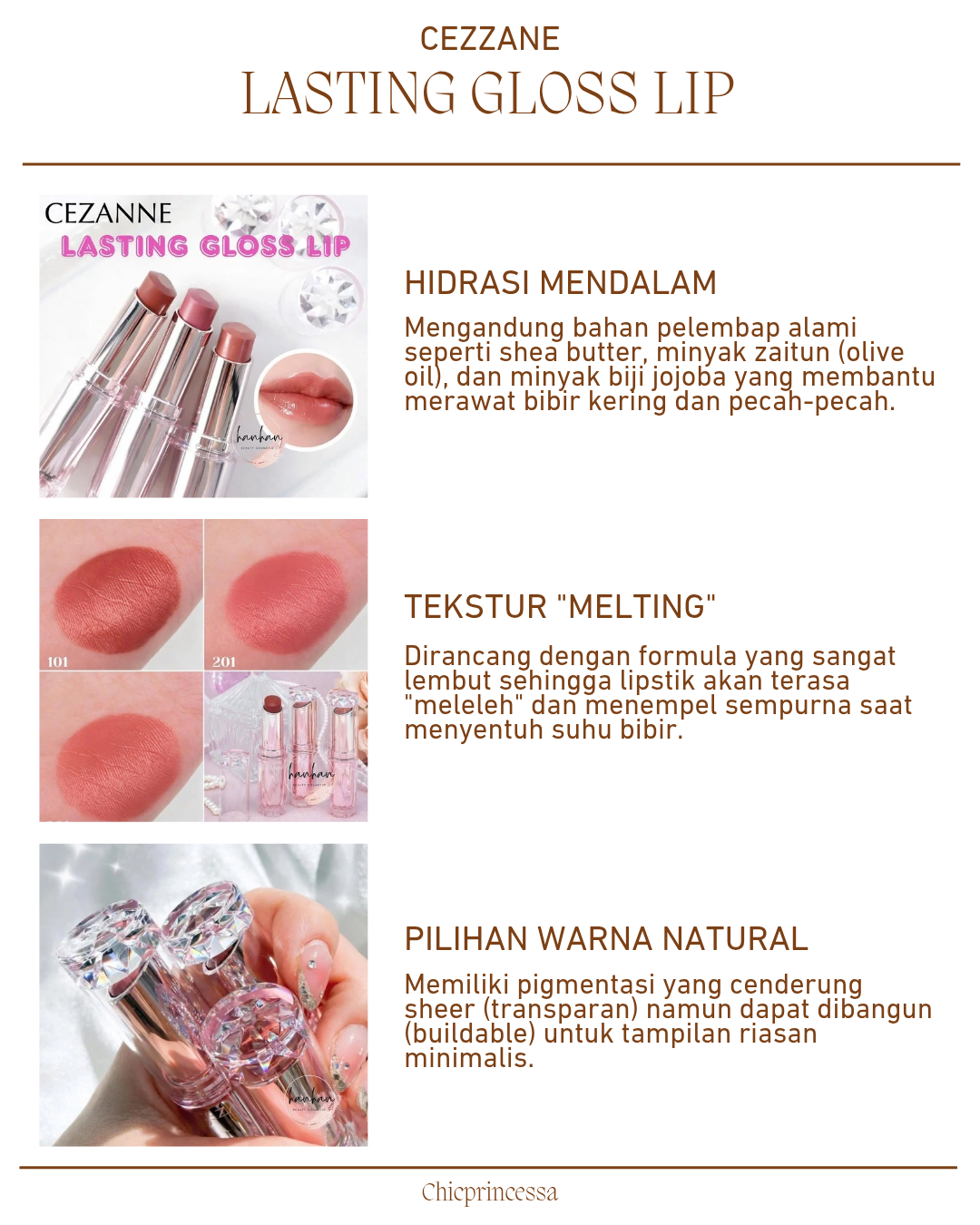 CEZANNE Japan Lasting Gloss Lip