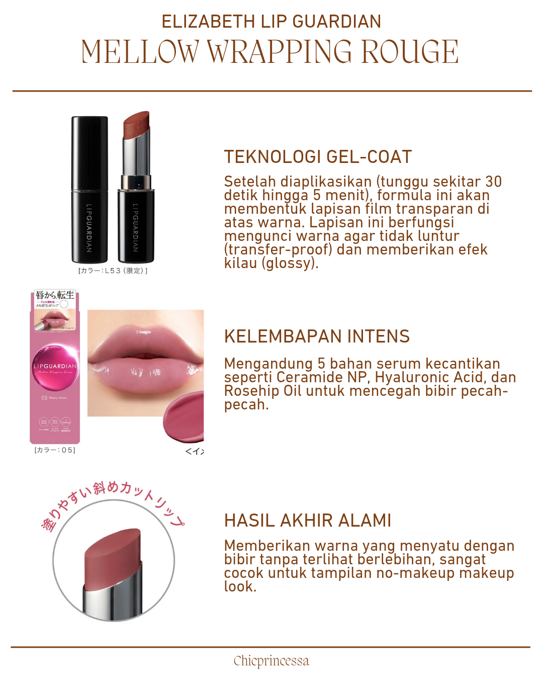 Elizabeth japan Lip Guardian Mellow Wrapping Rouge / Glow Wrapping Tint