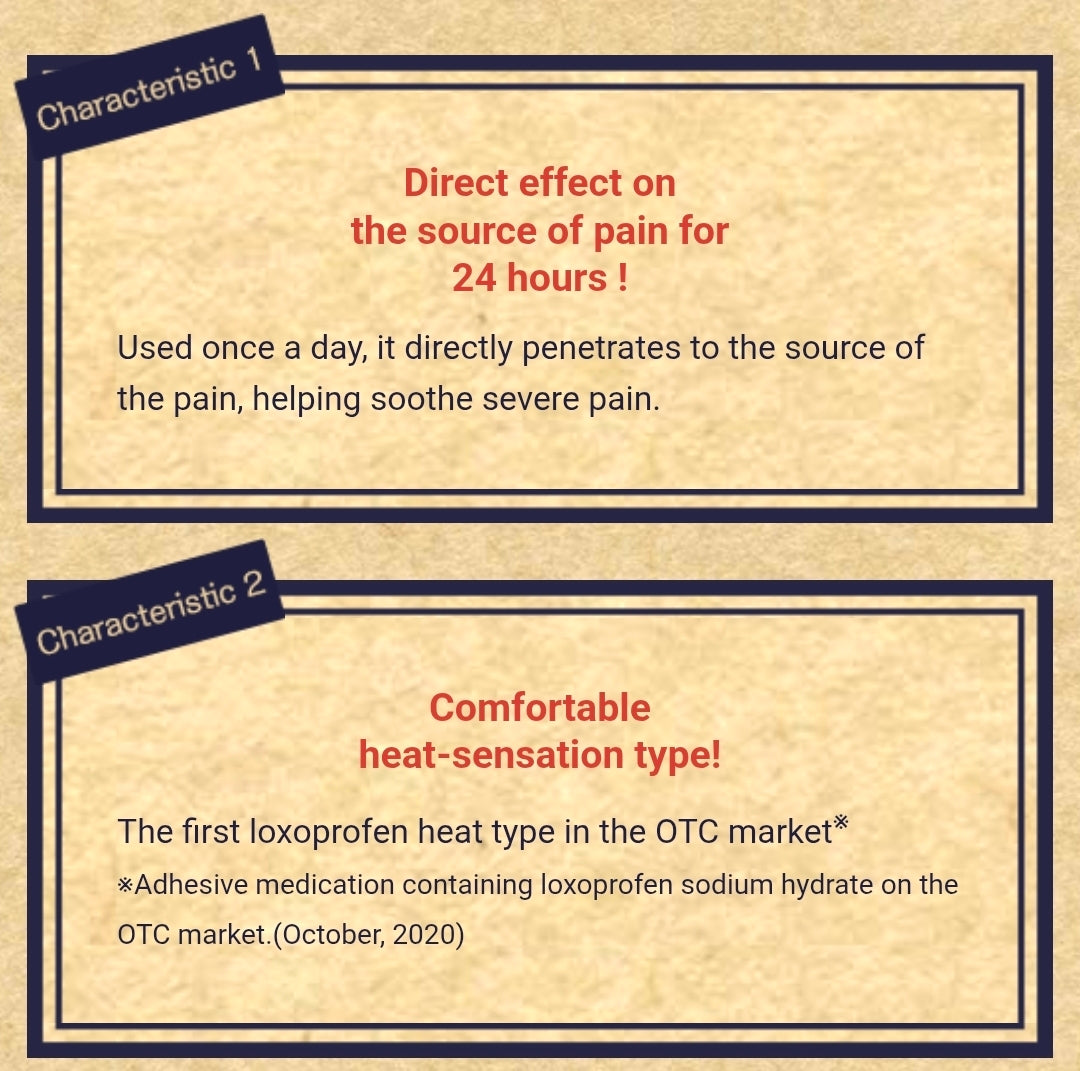 Roiho Tsuboko Loxoprofen 7patch 7x10cm