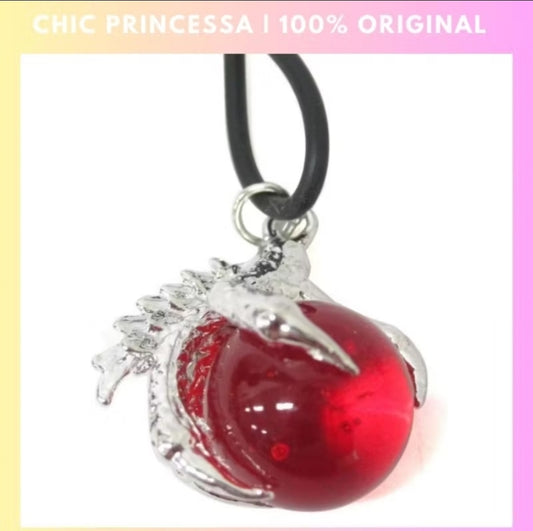 Japanese Red Dragon Strap Charm for Love Luck