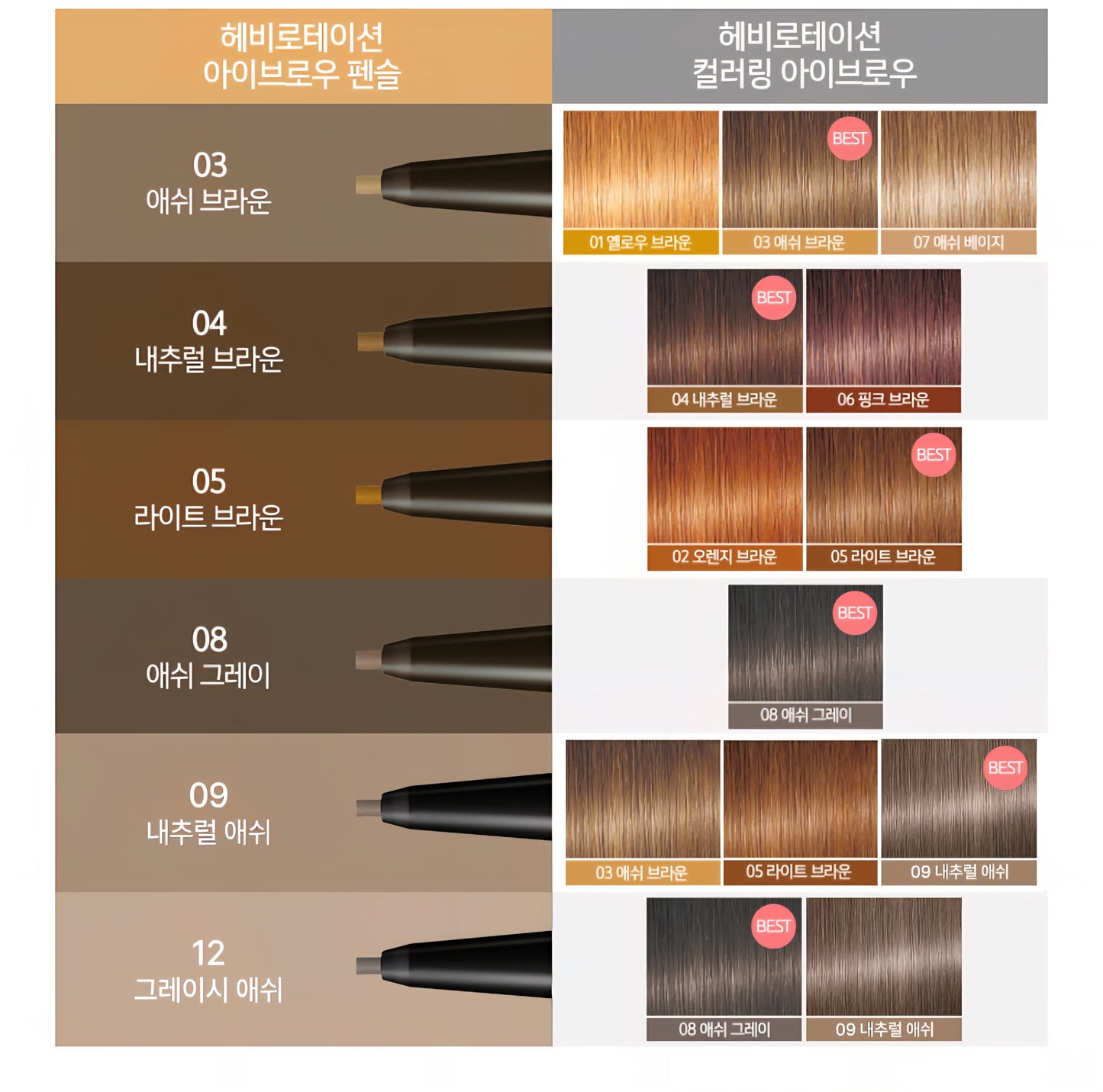 Kiss me Japan Heavy Rotation Eyebrow Pencil