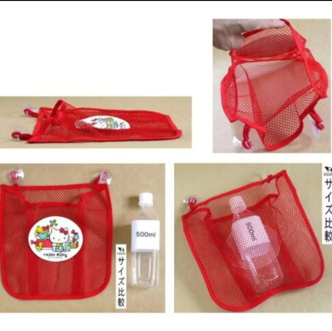 Hello Kitty Pink Mesh Toy Storage for Bathroom 26x27cm