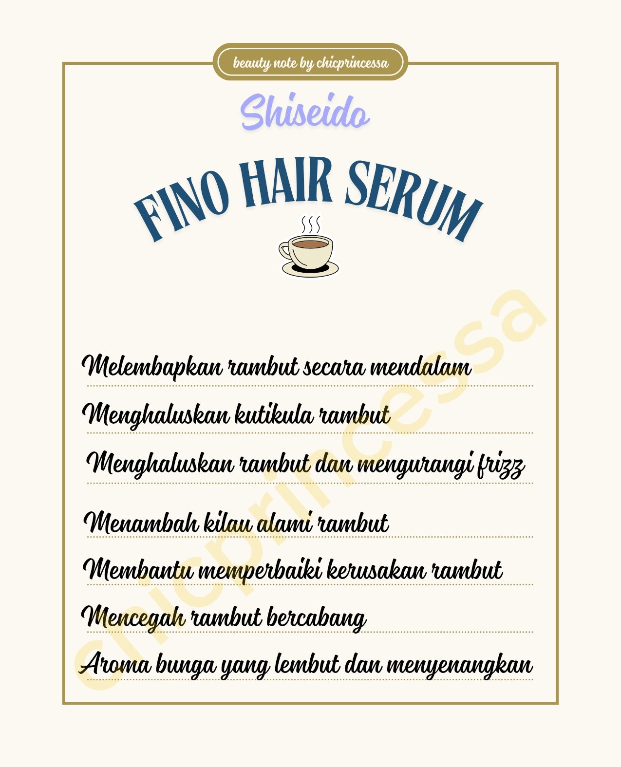 Fino Premium Touch Hair Oil 70ml serum rambut