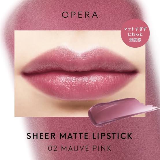 Opera Sheer Matte Lip 02 Mauve Pink