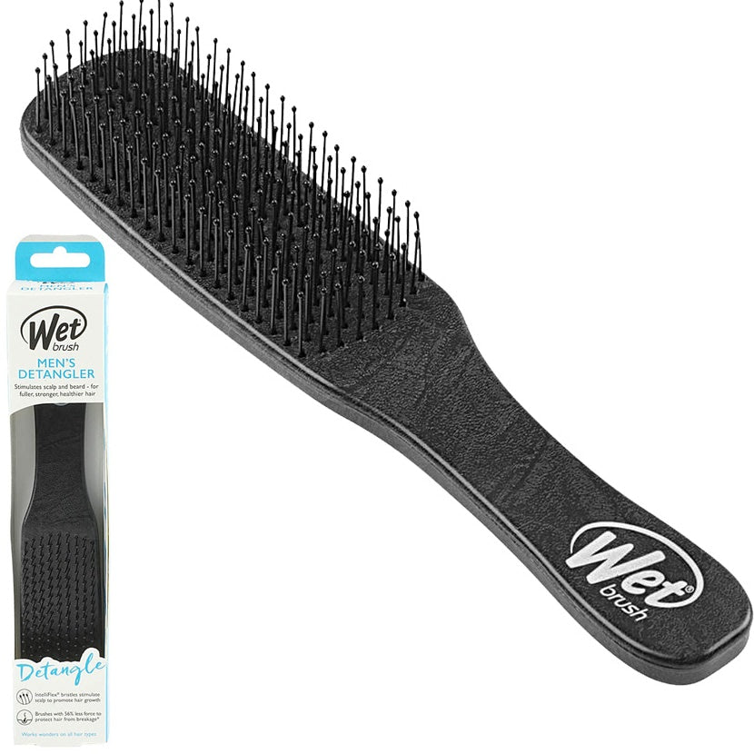 The Wet Brush Men's Detangler Black Leather