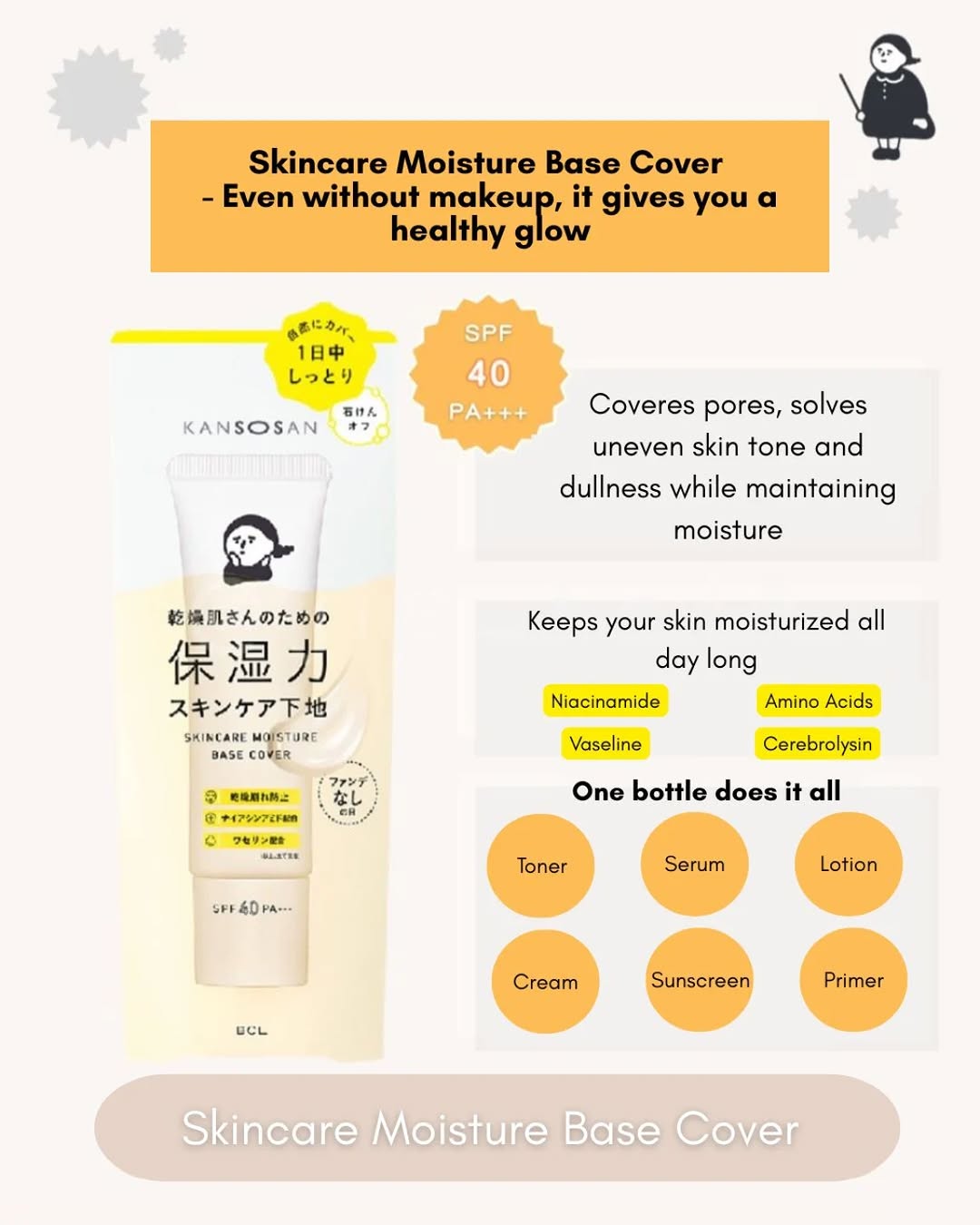 BCL Japan Kansosan Skincare Moisture Base