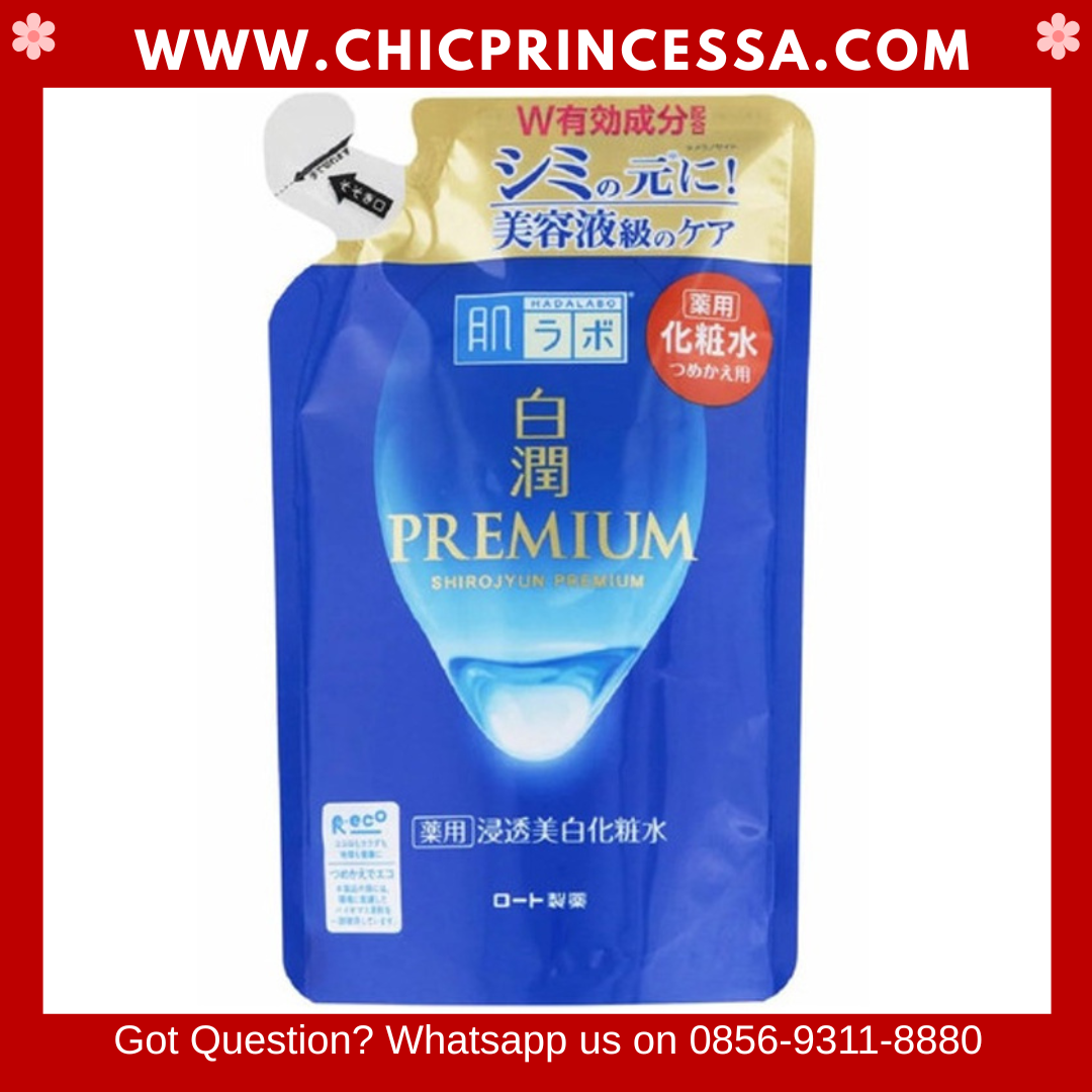 Hadalabo Shirojyun Premium Whitening Toner Refill 170ml