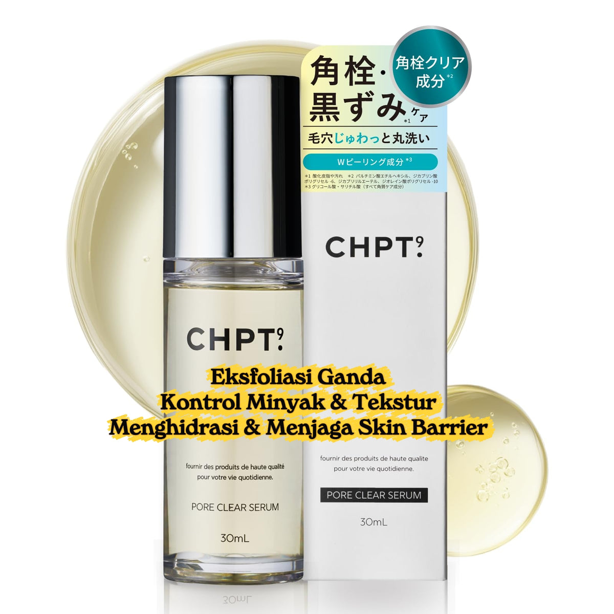 CHPT 9 Pore Clear Serum 30ml - blackhead remover