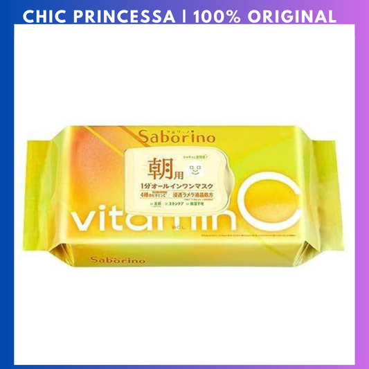Saborino Morning Facial Sheet Mask Vitamin C 30s