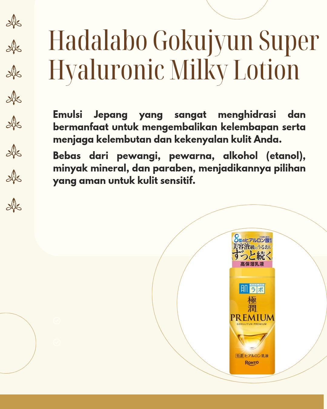 Hada Labo Gokujyun Premium Super Hyaluronic Milky Lotion 140ml