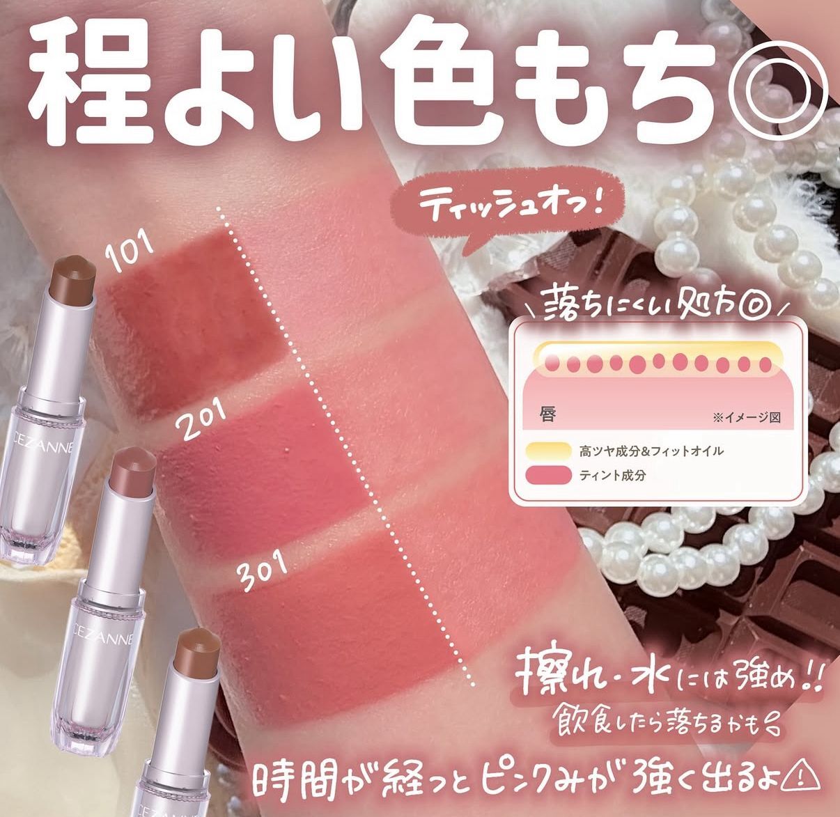 CEZANNE Japan Lasting Gloss Lip