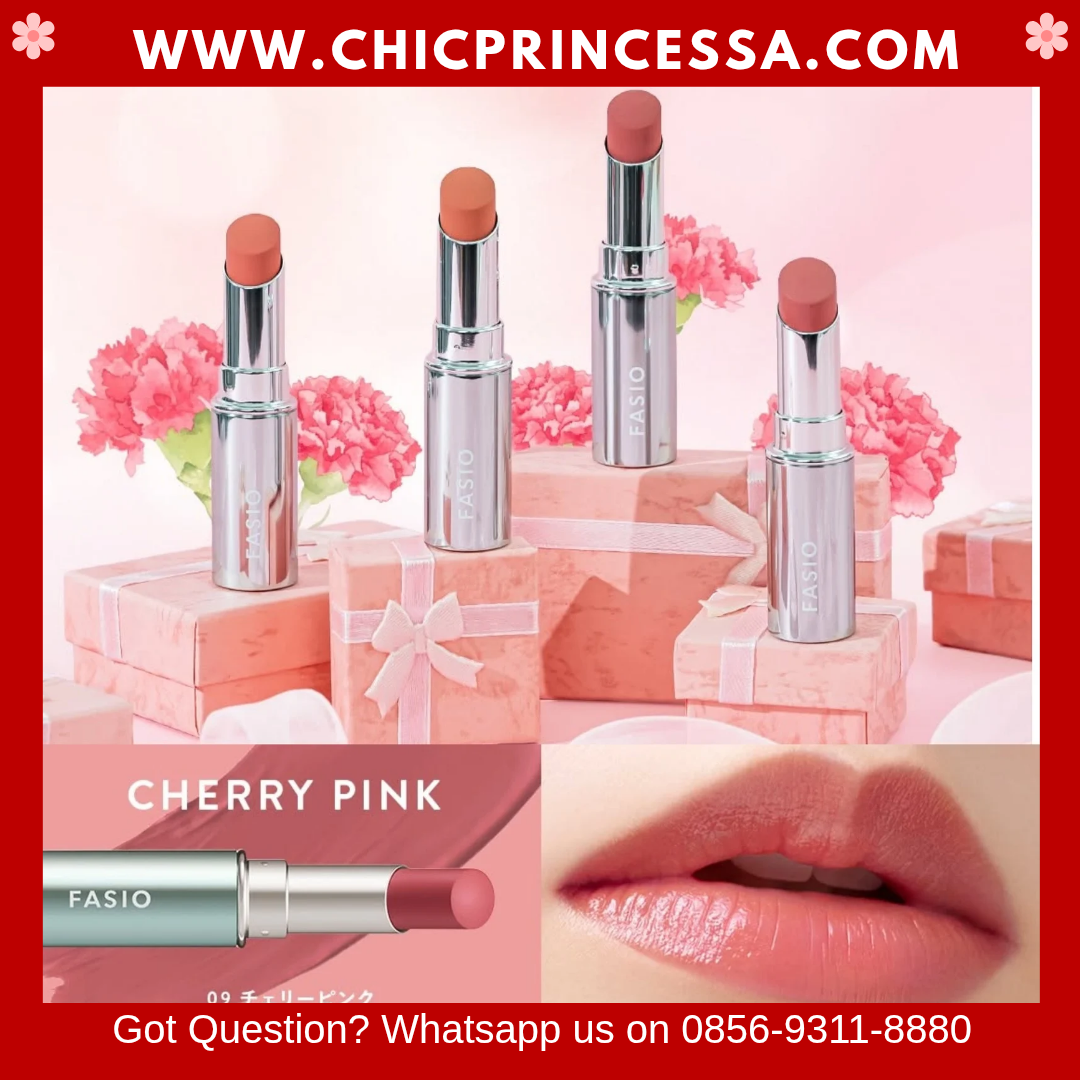 Kose Fasio Japan Hitonuri Rouge No 9 Cherry Pink