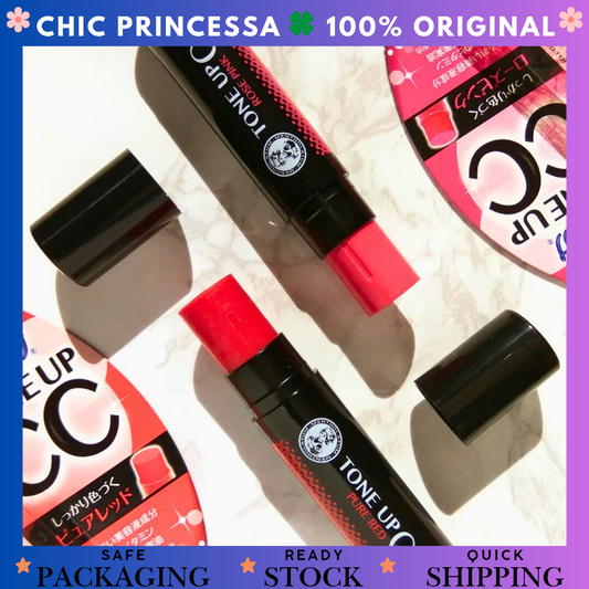 Mentholatum Japan Water Lip Tone Up CC Pure Red Original Jepang Lip Balm Berwarna