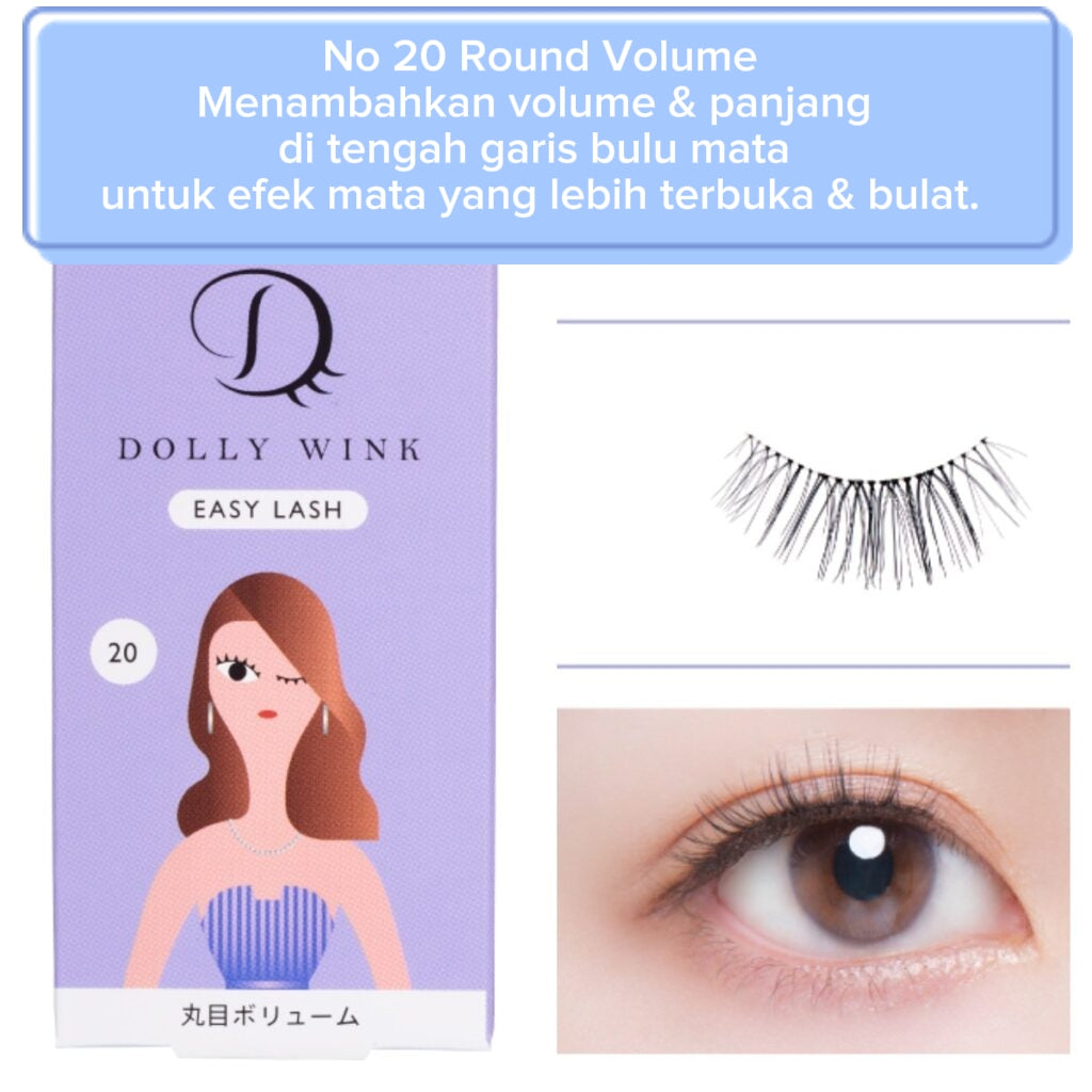 Koji Dollywink Easy Lash No 20 Round Eye Volume Black