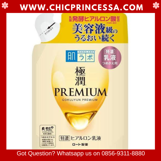 Hadalabo Gokujyun Premium Super Hyaluronic Milky Lotion 140ml Refill