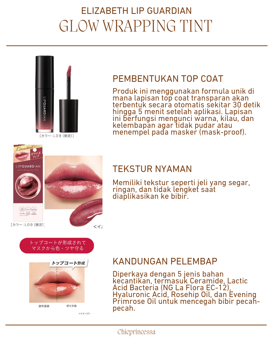 Elizabeth japan Lip Guardian Mellow Wrapping Rouge / Glow Wrapping Tint